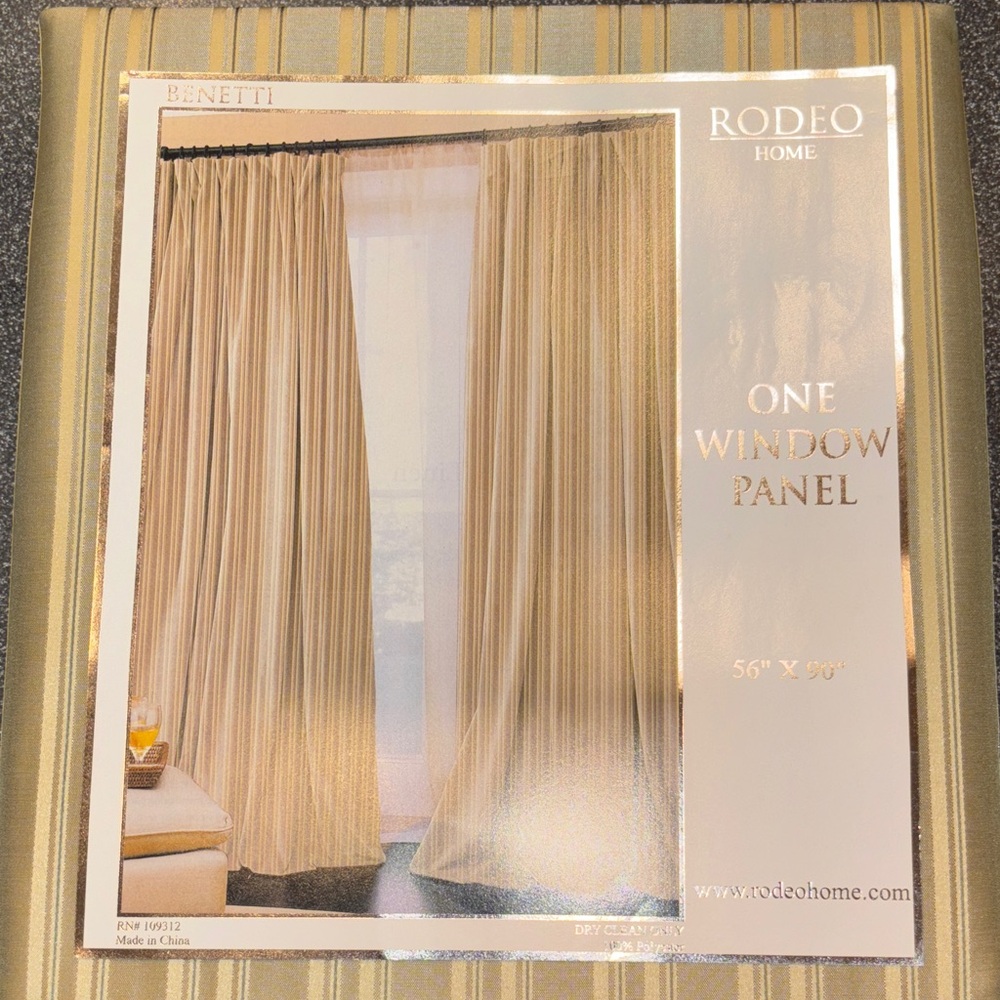 Rodeo Home Beige Window Panel